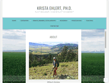 Tablet Screenshot of kristaehlert.com